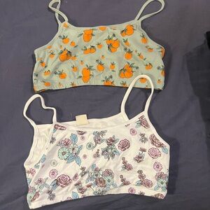 Urban Outfitters Two (2) crop bra tops . Size Medium